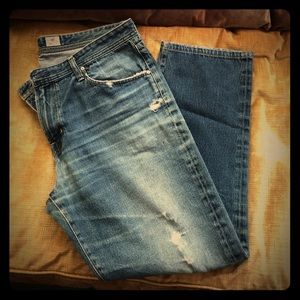 AG “Graduate”” jeans, “tailored” leg, relaxed cut